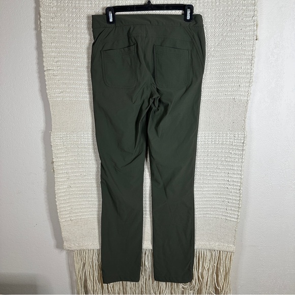 ATHLETA dark green Wander slim fit pants 6 TALL - Picture 4 of 8
